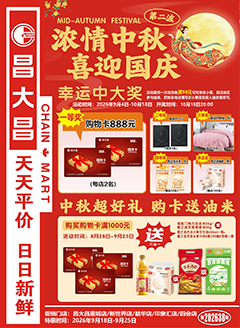 肇庆昌大昌第2638期快讯海报